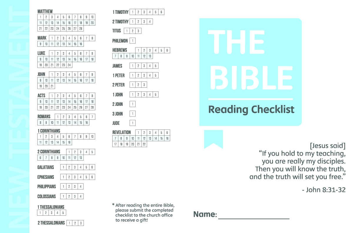 Bible Reading Chart